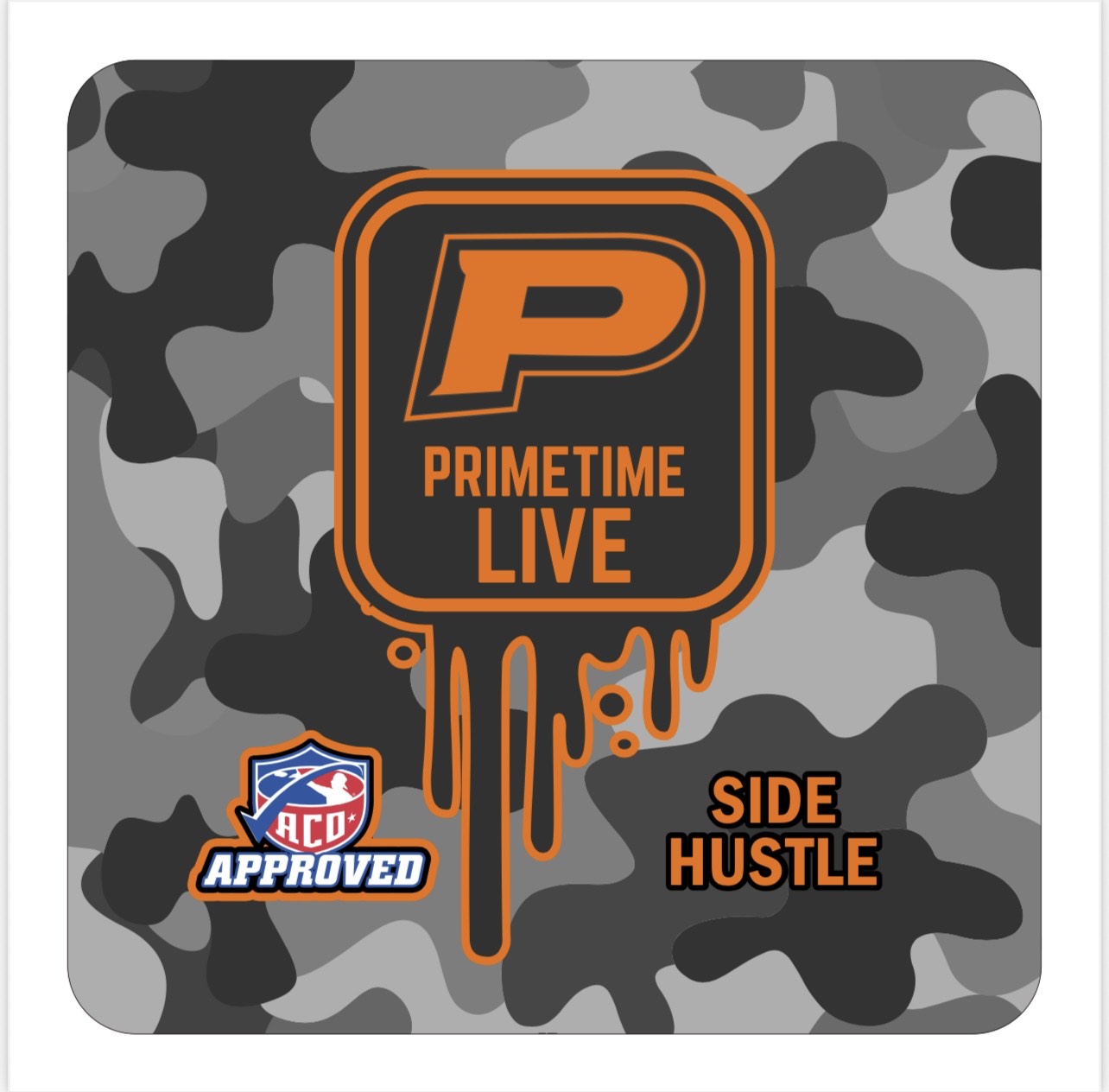 Camo Side Hustle Cornhole Bags